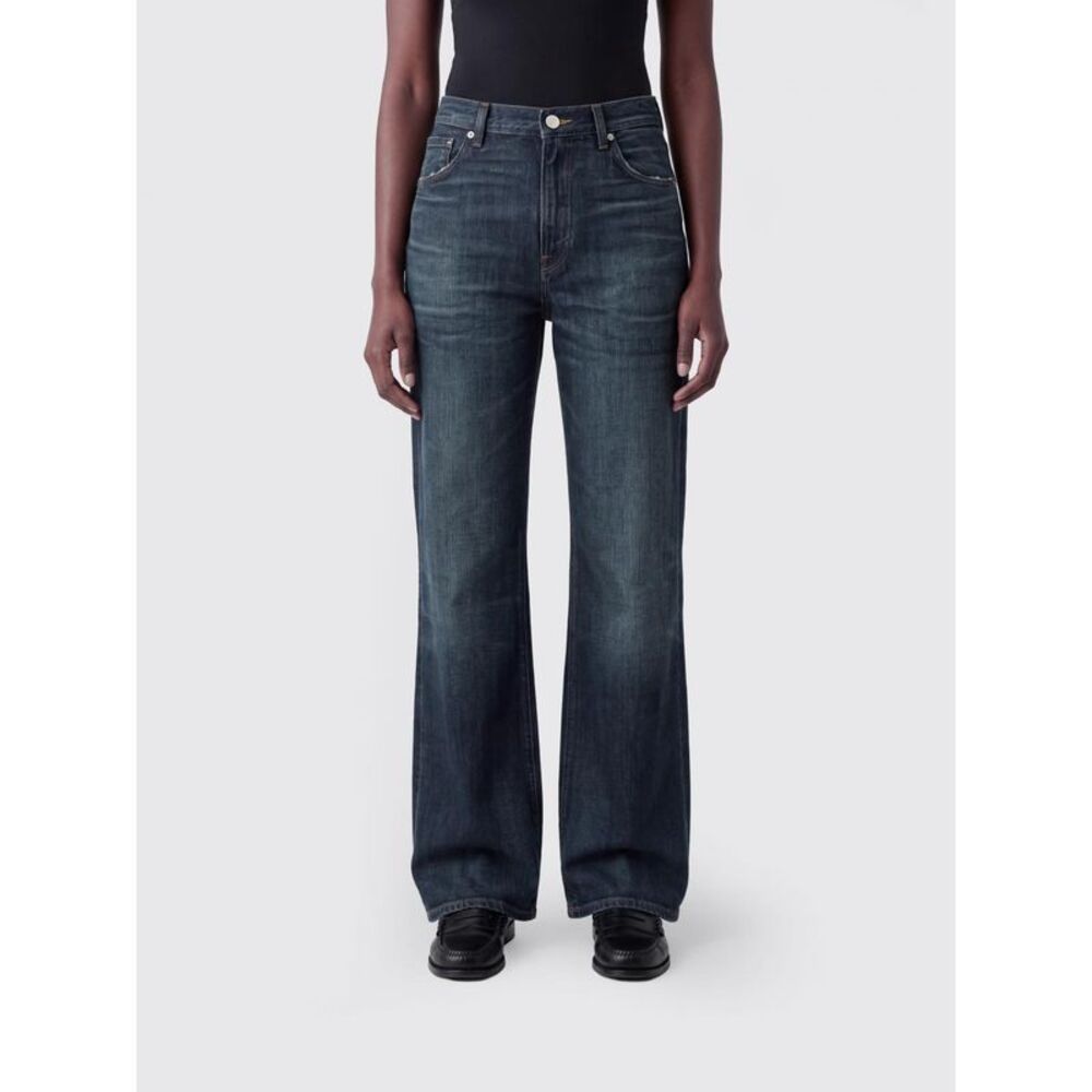 Haikure Women Korea High-Waisted Wide-Leg Cotton Denim Jeans Haikure